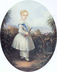 Afonso, brazilský císařský princ, nejstarší syn Pedra II. 1846. od Johann Moritz Rugendas