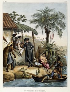 Kostýmy Bahia, z „Malebné plavby do Brazílie“, 1835