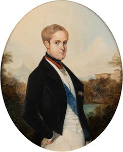 Portrét brazilského císaře Petra II. 1825-1891, 1846. od Johann Moritz Rugendas