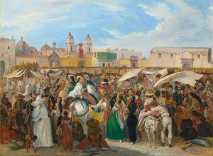 Trh nezávislosti, Lima, 1843 od Johann Moritz Rugendas