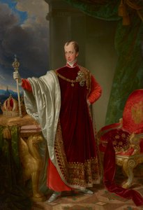 Císař Ferdinand v regálech Řádu zlatého rouna od Johann Nepomuk Ender