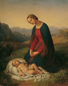 Marie zbožňující dítě