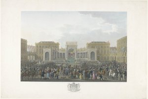 Inaugurace Viléma I. v Bruselu 21. září 1815 Dvanáct desek z příjezdu a inaugurace Viléma I. v Bruselu a bitev u Quatre-Bras a Waterloo v roce 1815 (název série)