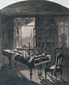 Beethovens Room v době jeho smrti, 1827