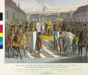 Korunovace v kamnech 1792 od Johann Nepomuk Hoechle