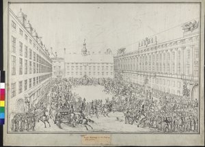 Dvorní jízda na saních během vídeňského sjezdu od Johann Nepomuk Hoechle