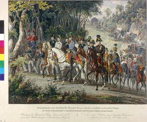 Jízda přes pohoří Vogézy 1815