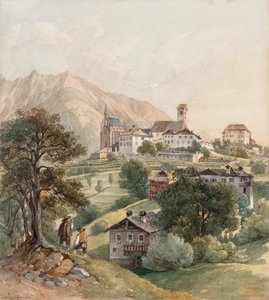 Schenna poblíž Meranu od Johann Nepomuk Passini
