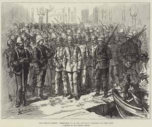 Válka v Egyptě, vězni z egyptské posádky v Port Said od Johann Nepomuk Schonberg