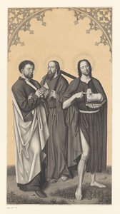 Svatý Bartoloměj, Tomáš a Jan Křtitel Díla ze sbírky bratří Boisserée (název série) Galerie des Frères Boisserée (název série) od Johann Nepomuk Strixner