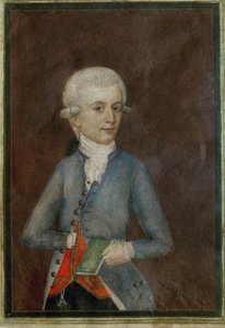 Wolfgang Amadeus Mozart (ca ... (kvaš na pergamenu)