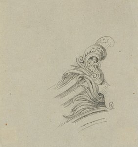 Fontána v broskvové zahradě Horního Belvederu: detail od Johann Peter Krafft