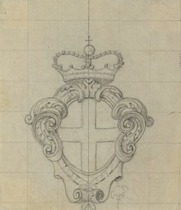 Fontána v broskvové zahradě Horního Belvederu: detail od Johann Peter Krafft
