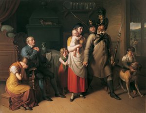 Loučení muže z Landwehru od Johann Peter Krafft