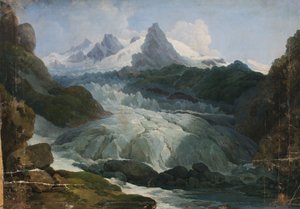 ledovec Rhone od Johann Peter Krafft