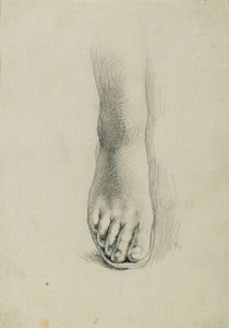 Studie nohou pro "Arindal a Daura" od Johann Peter Krafft