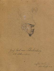 hrabě Carl von Schulenburg od Johann Peter Krafft