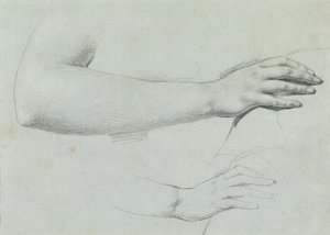 Ruční studie pro "Arindal a Daura" od Johann Peter Krafft