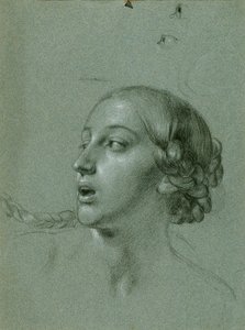 Hlavní studium pro "Arindal a Daura" od Johann Peter Krafft