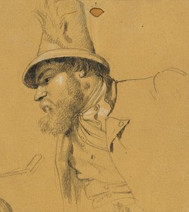 Hlavní studie pro "Scénu z tyrolského boje za svobodu" od Johann Peter Krafft