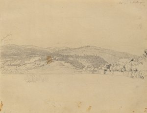 krajina poblíž Badenu od Johann Peter Krafft