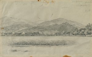 Krajina pro "Kaiser Franz doprovází rakev chudého muže" od Johann Peter Krafft