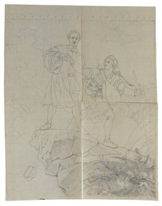 Manfred a lovec kamzíků od Johann Peter Krafft