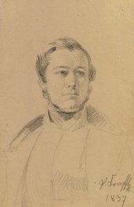 Portrétní studie Franze Xavera Eckla od Johann Peter Krafft