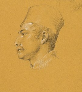 Portrétní studie o "selhání Nikolause Zrinyho před pevností Szigeth" od Johann Peter Krafft