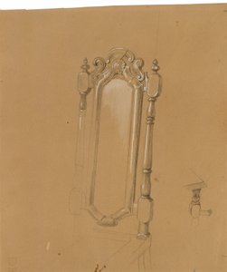 Studie ramene židle od Johann Peter Krafft
