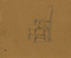 Studie křesla od Johann Peter Krafft