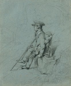 Studie odpočívajícího malíře od Johann Peter Krafft