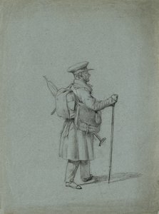 Studie kočovného malíře od Johann Peter Krafft