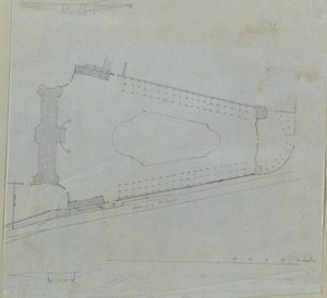 Studie pro Horní Belvedere od Johann Peter Krafft