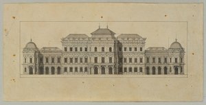 Studie pro Horní Belvedere od Johann Peter Krafft