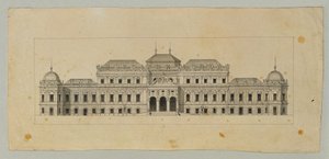 Studie pro Horní Belvedere od Johann Peter Krafft
