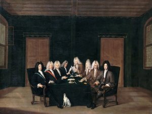 Emisaři mírového kongresu v Badenu dne 7. září 1714