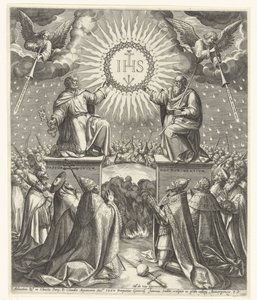 Adorace Monogramu Krista od Johann Sadeler (I)