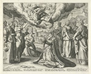 Kristus dává svou krev své nevěstě Song of Solomon (název série) Canticum Canticorum (název série) od Johann Sadeler (I)