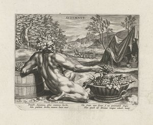 Podzim Podzim vs (název na objektu) The Four Seasons (název série) od Johann Sadeler (I)