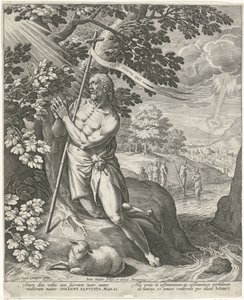 Jana Křtitele na poušti od Johann Sadeler (I)