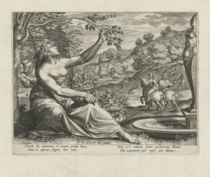 Jaro Ver (název na objektu) The Four Seasons (název série) od Johann Sadeler (I)