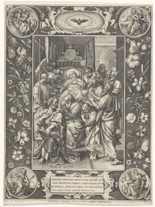 Smrtelná postel Marie od Johann Sadeler (I)