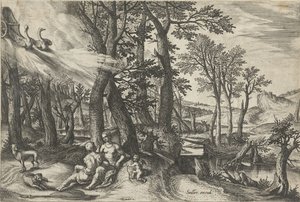 Venuše a Adonis od Johann Sadeler (I)