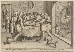 Příprava na Pesach, 1585. od Johann Sadeler I