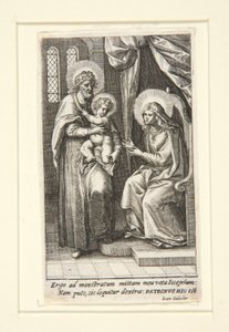 Svatá rodina od Johann Sadeler I