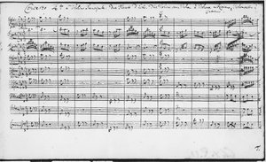 Partitura Braniborských koncertů (BWV 1046-1081) od Johanna Sebastiana Bacha (1685-1750) od Johann Sebastian Bach