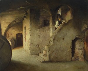 Vinný sklep, kolem roku 1872