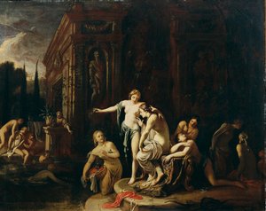 Diana a Callisto ve vaně od Johann Spillenberger