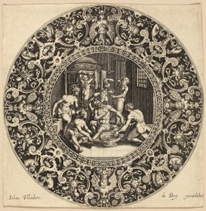 Sardanapalova koupel od Johann Theodor de Bry
